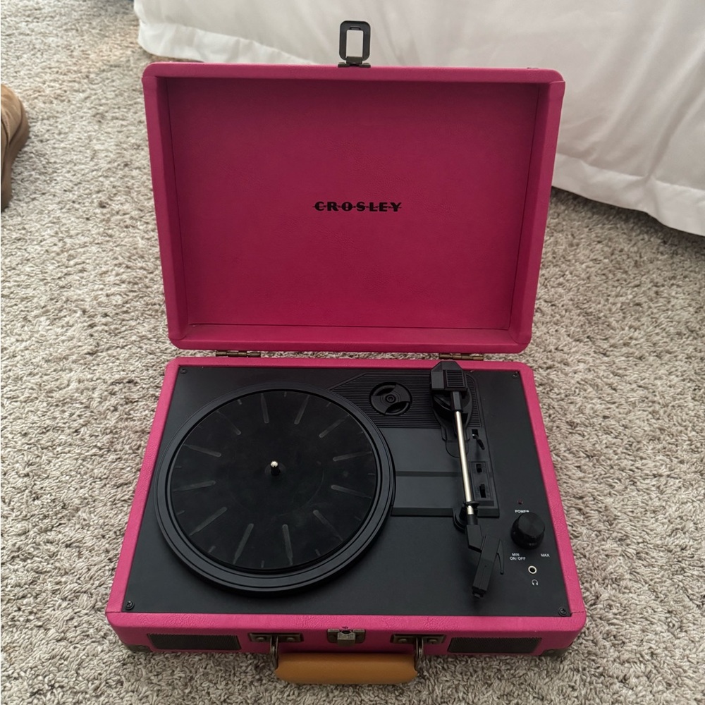 Crosley Cruiser Portable Turntable (Rose Pink)